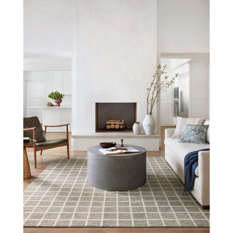 Chris Loves Julia x Loloi Polly Handmade Slate/Ivory Rug & Reviews